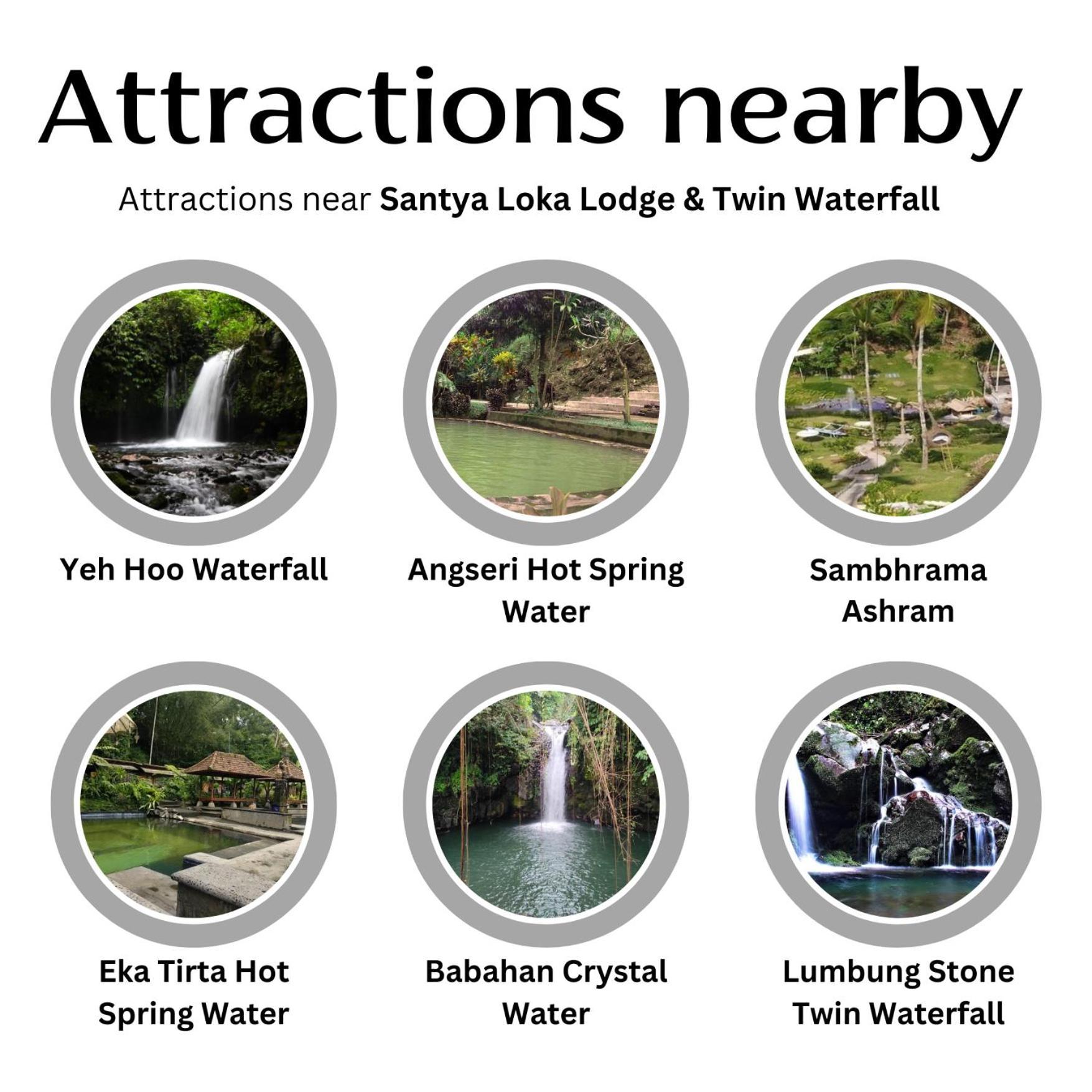 Santya Loka Lodge & Twin Waterfall Jatiluwih Eksteriør bilde